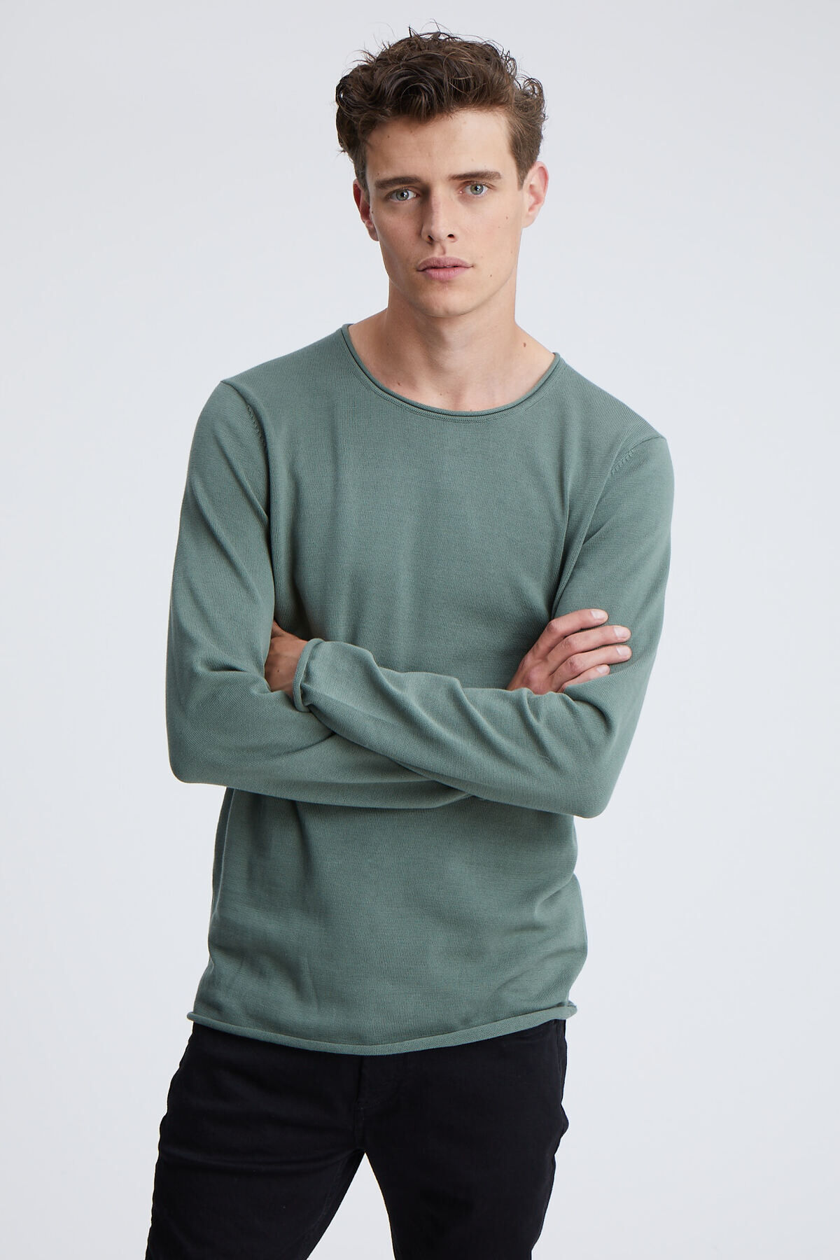 DENHAM Ingo knit raw edge fc