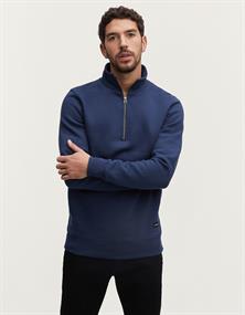 DENHAM Logan half zip sweat ss Truien